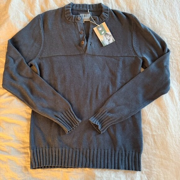 Royal RobbinsHeadlands Hemp Button Crew Sweater